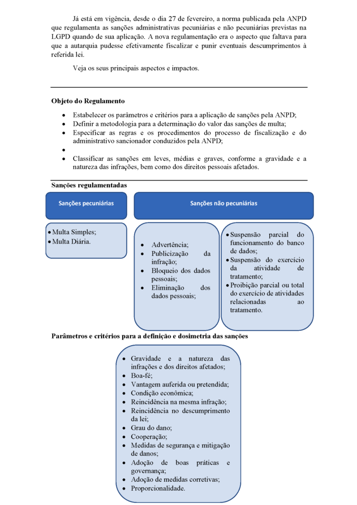 Lgpd Anpd Publica O Regulamento De Dosimetria E Aplica O De San Es